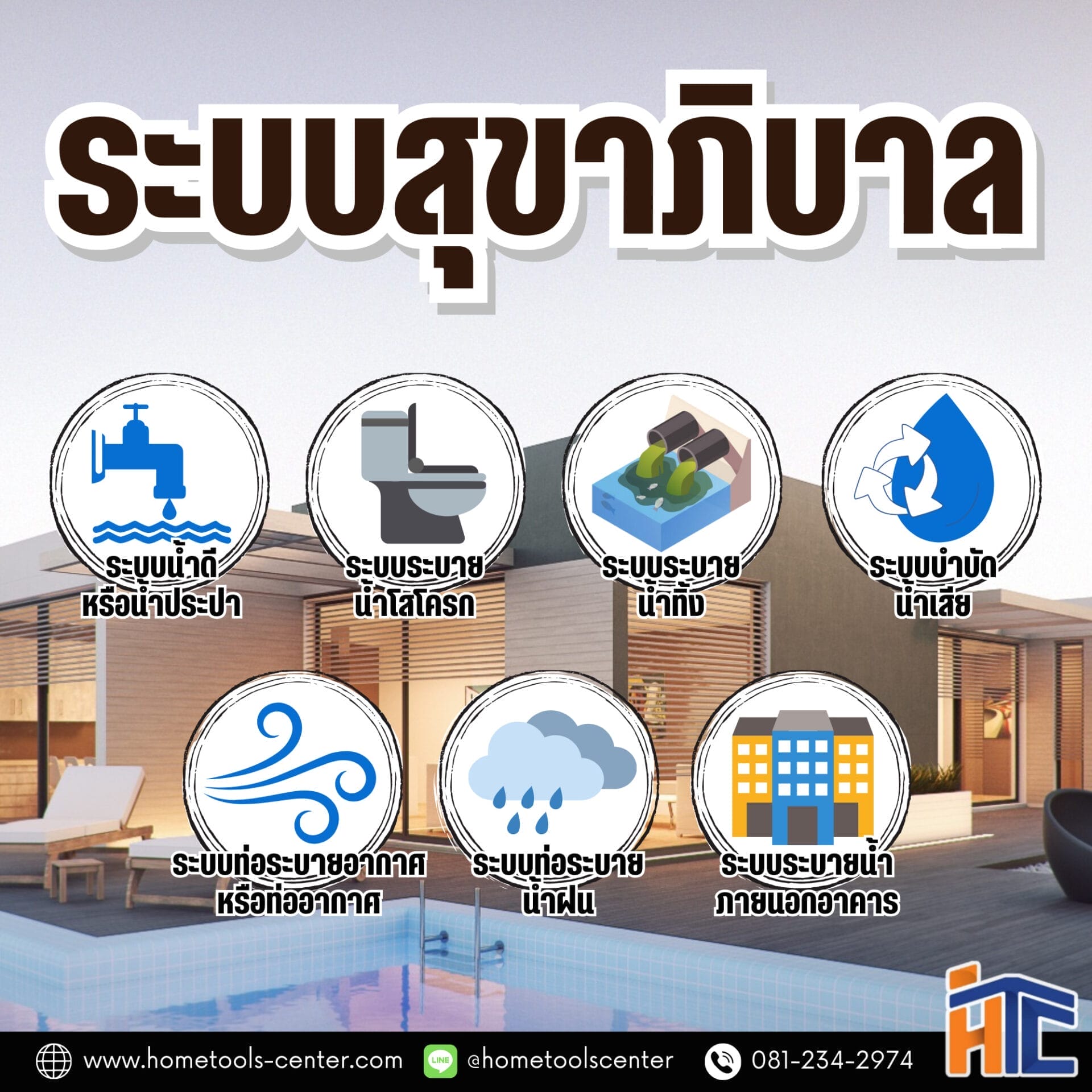 ระบบสุขาภิบาล มีกี่ประเภท
